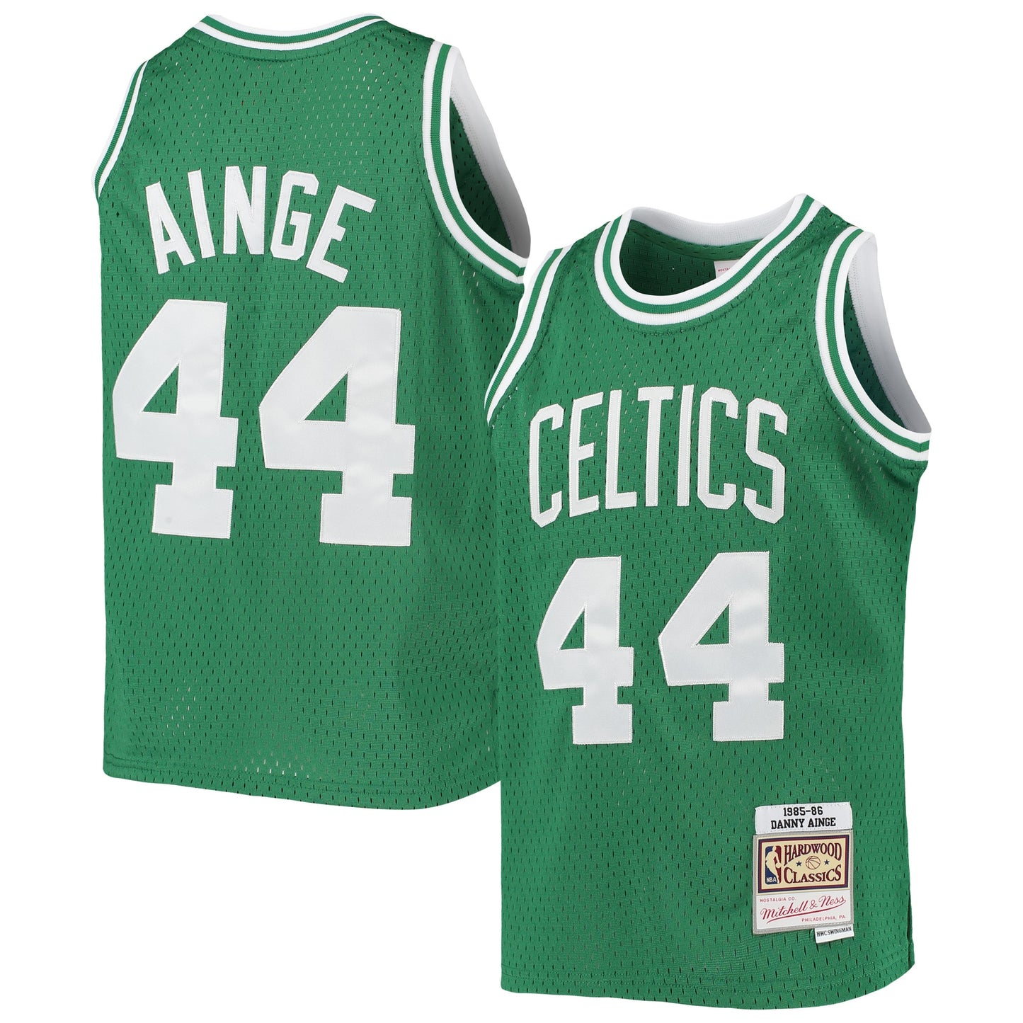 Danny Ainge Boston Celtics Mitchell & Ness Youth 1985-86 Hardwood Classics Swingman Jersey - Kelly Green
