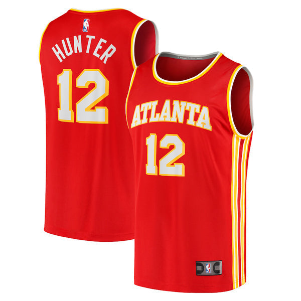 Youth Atlanta Hawks De'Andre Hunter Icon Edition Jersey - Red