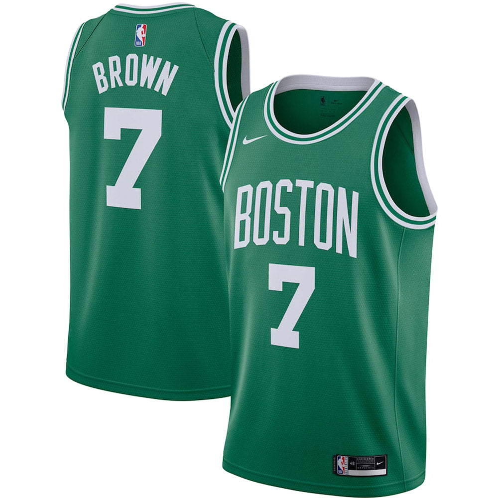 Youth Boston Celtics Jaylen Brown Icon Edition Jersey - Green