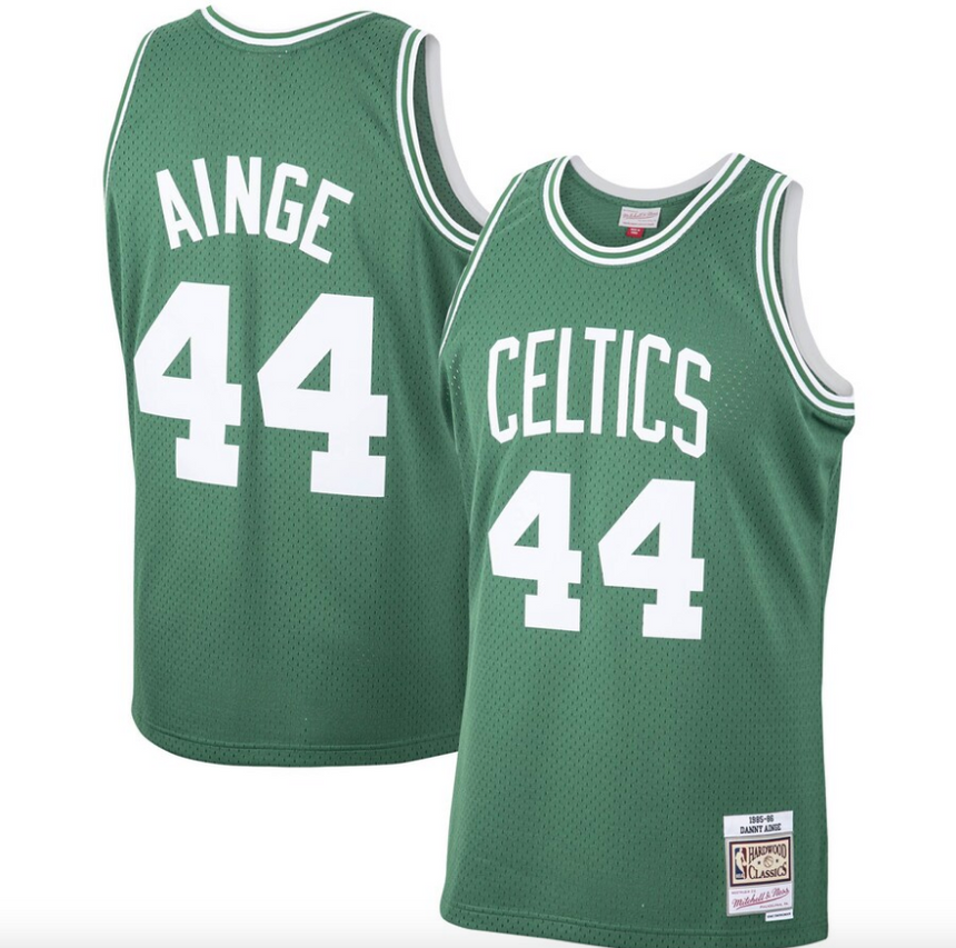 Men's Danny Ainge Boston Celtics Mitchell & Ness 1985-86 Hardwood Classics Swingman Player Jersey - Kelly Green