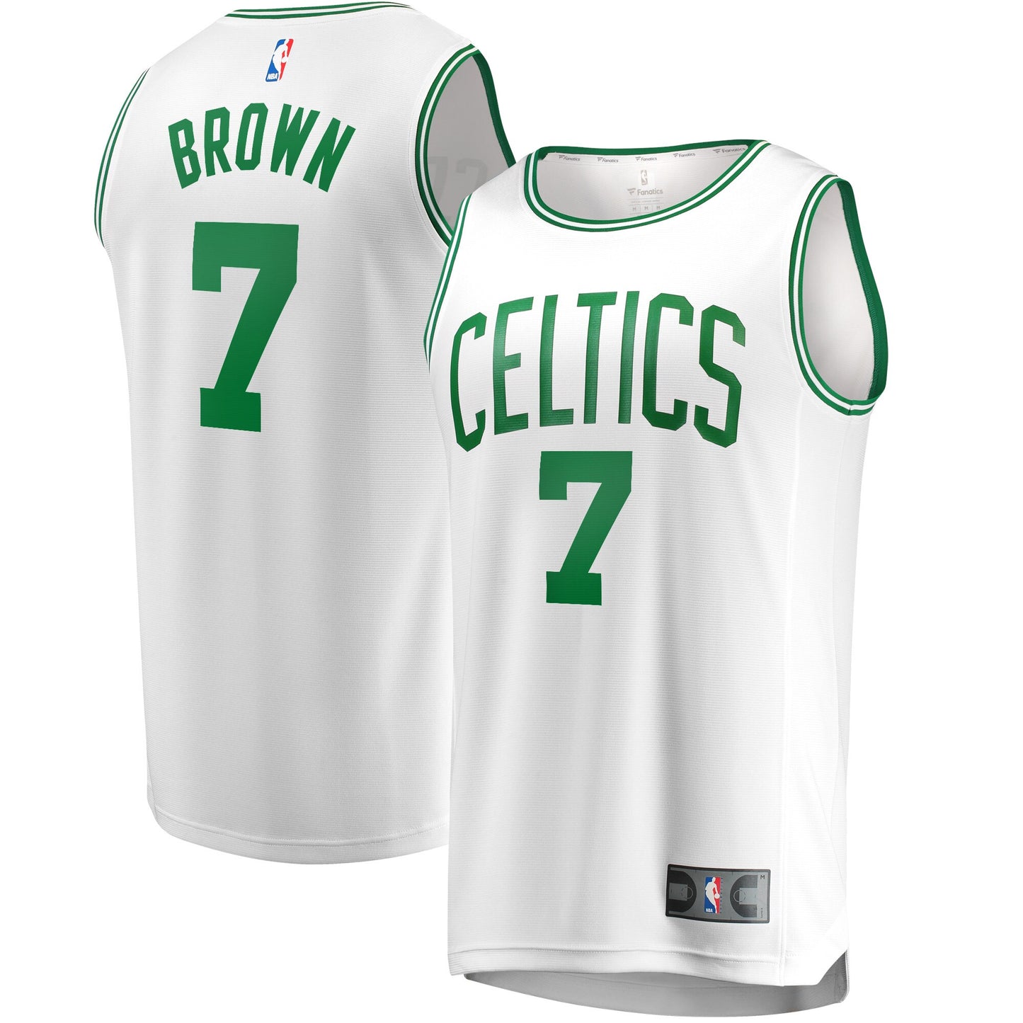 Jaylen Brown Boston Celtics Fanatics Branded 2020/21 Fast Break Replica Jersey - Association Edition - White